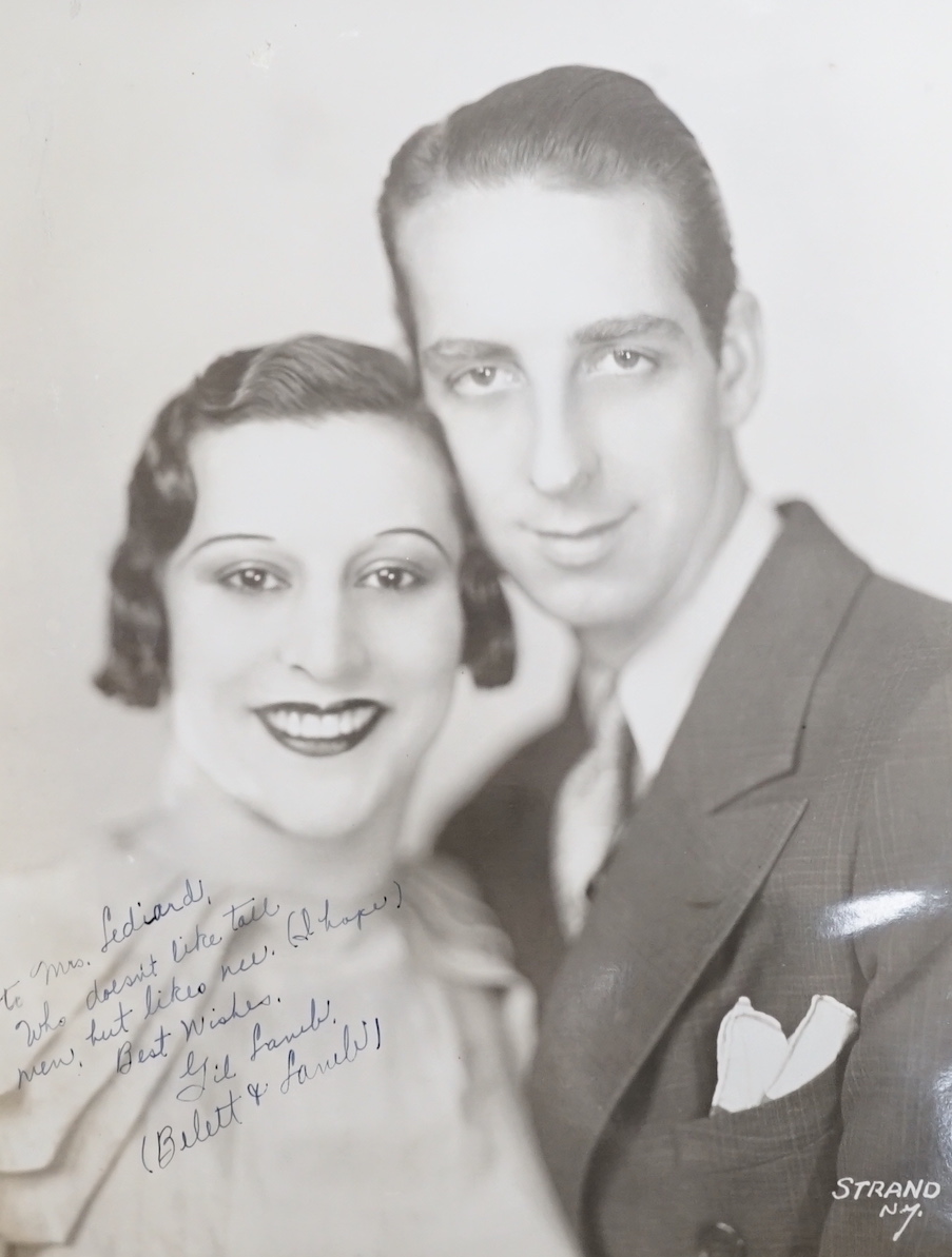 Three albums of autographed photographs of stage and musical stars of the 1920s and 1930s